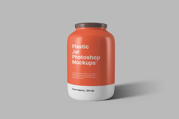 Plastic Jar Mockups