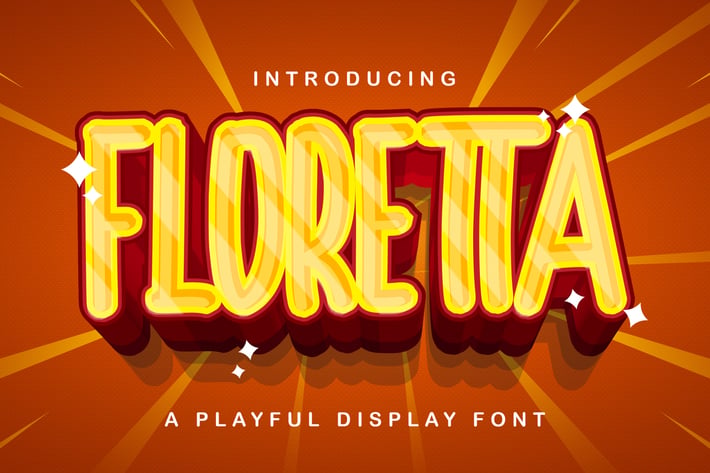 FLORETTA - Playful Display Font