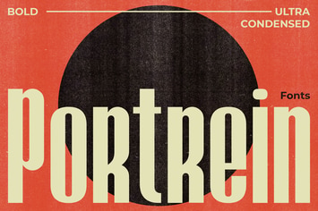 Portrein - Bold Ultra Condensed Fonts