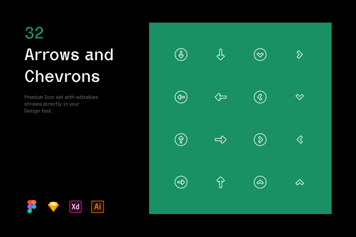 Arrows and Chevrons - Iconuioo