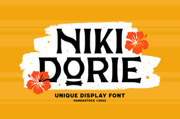 Niki Dorie - Unique Display Font