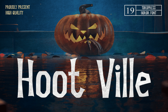 Hoot Ville - Spooky Font