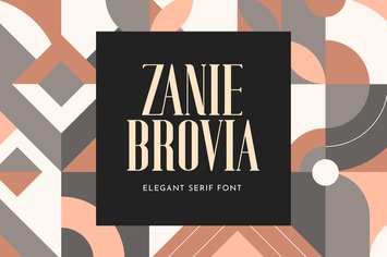 Zanie Brovia Display Serif Font
