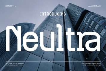 Neultra – Modern Futuristic Sans Serif Logo Font 
