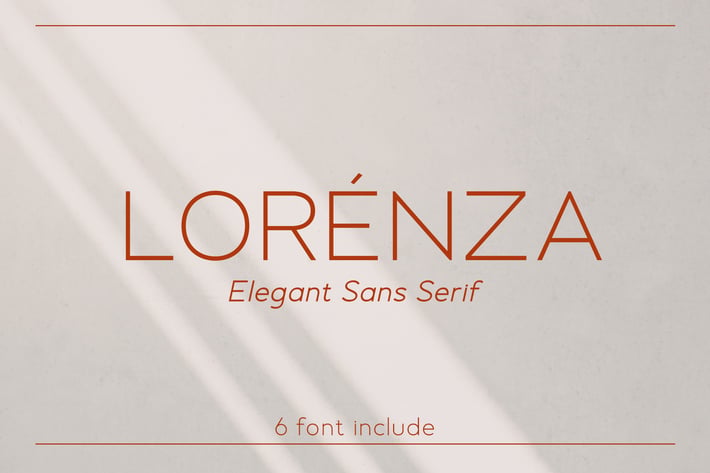LORENZA - Elegant Sans Serif 