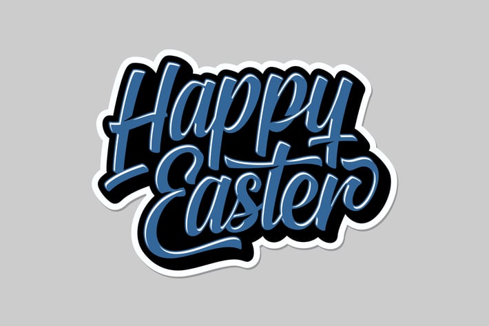 Happy Easter Lettering 2