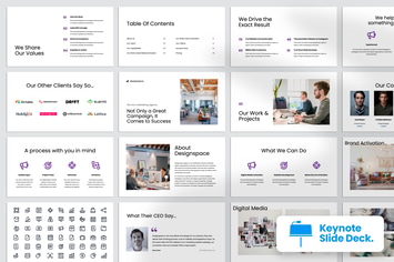 Minimal Agency Pitch and Company Profile Keynote