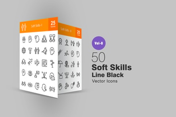 50 Soft Skills Line Icons