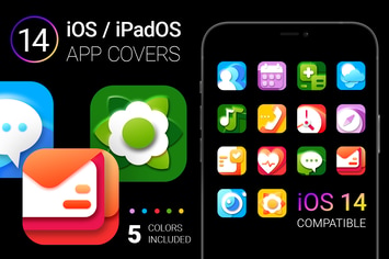 iOS 14 App Icons | bright colors