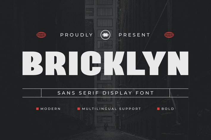 Bricklyn - Modern Display Sport Sans Font 