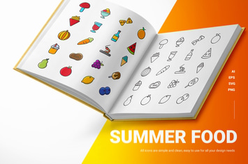 Summer Food - Icons