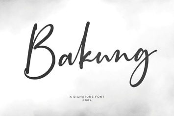 Bakung Script - Signature Font