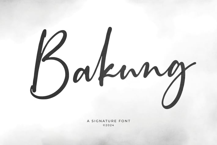 Bakung Script - Signature Font