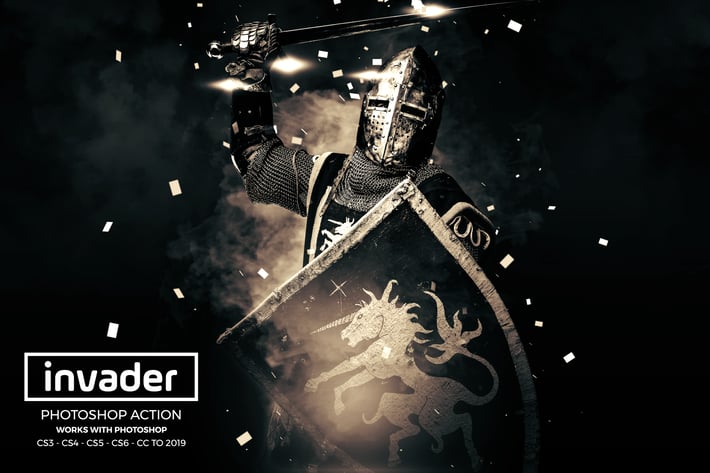  Invader Photoshop Action