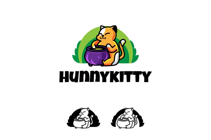 Honey Kitten - Mascot & Esport Logo