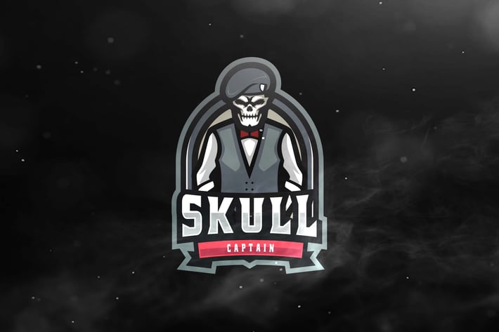 Skull Captain Sport Esports Logos