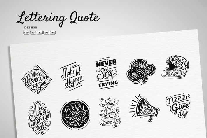 Lettering Quote