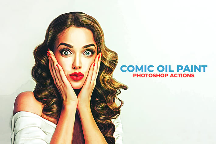 Comic Oil Paint Photoshop Actions