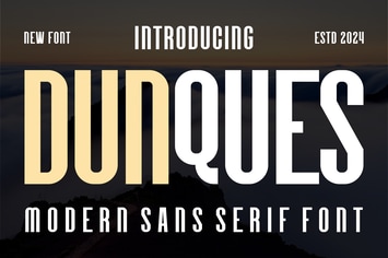 Dunques - Modern Sans Serif Font