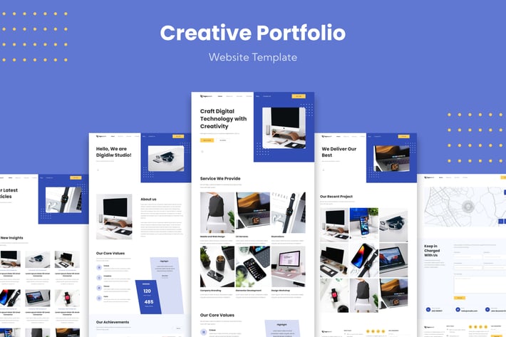 Creative Portfolio Website Template for your next 