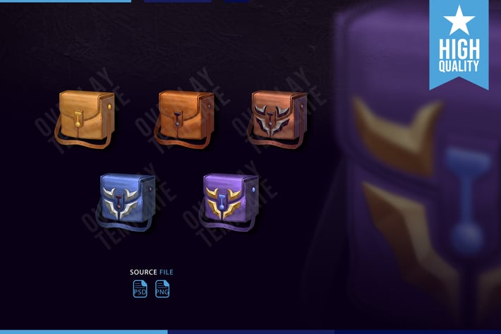 Sub Badges Inventory Bag for Twitch