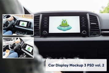 Car Display Vol. 2 - 3 PSD Mockups