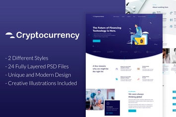 CryptoCurrency - PSD Template