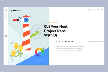 Creative website template design