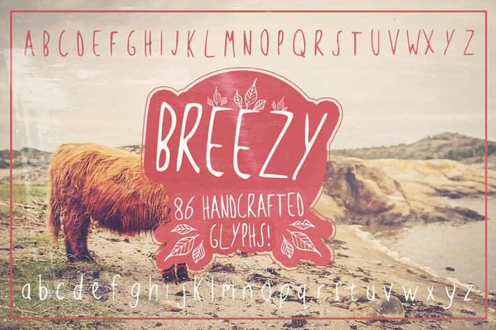 Breezy Handsketched Font
