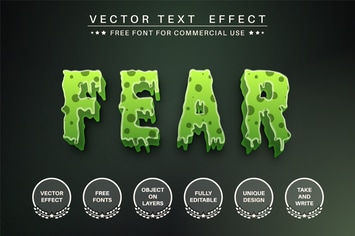 Scary zombie - editable text effect,  font style