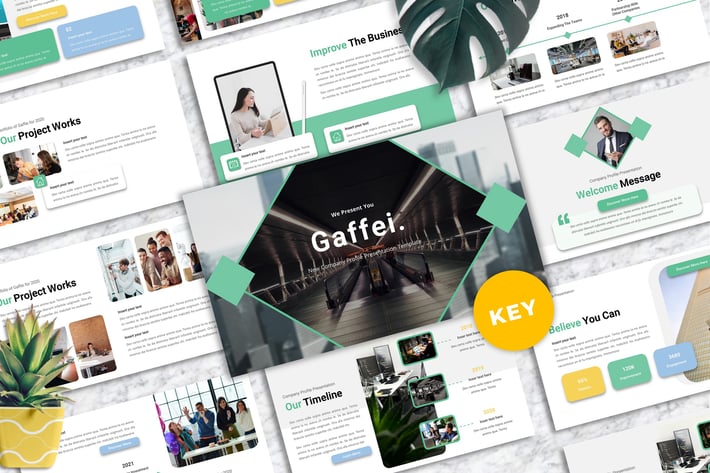 Gaffei - Company Profile Keynote Templates