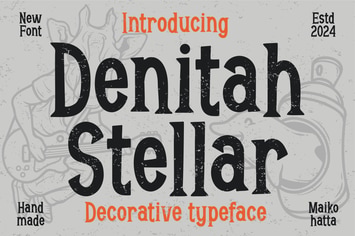 Denitah Stellar - Decorative Typeface
