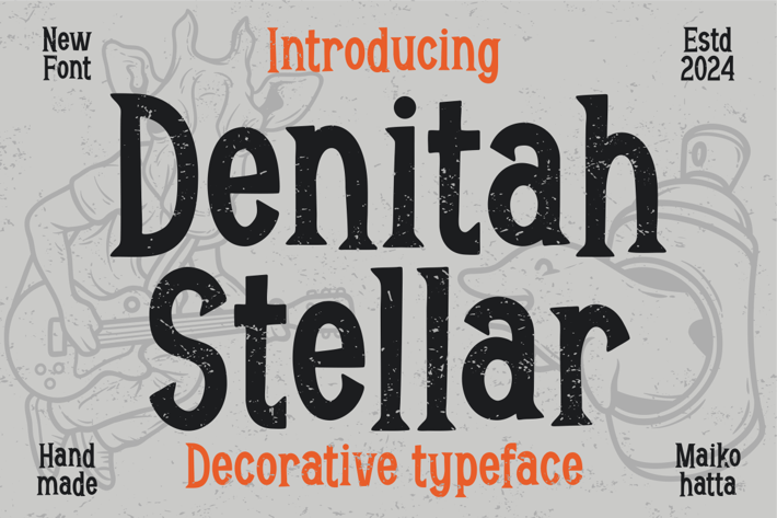 Denitah Stellar - Decorative Typeface