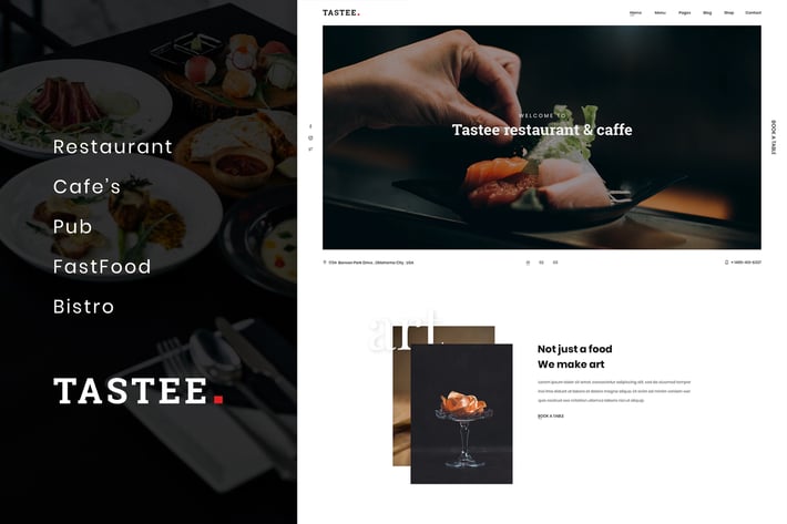 Tastee | Restaurant PSD Template