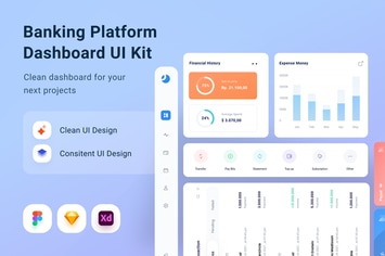 Banking Platfom Dashboard UI Kit