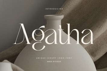 Agatha - Unique Luxury Logo Font