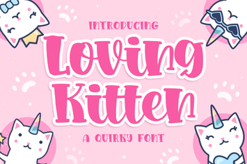 Loving Kitten a Quirky Font