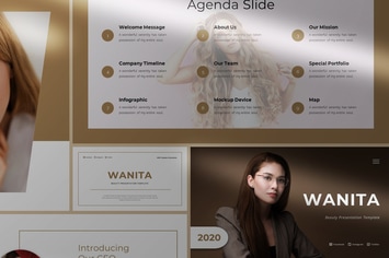 Wanita - Beauty Presentation PowerPoint Template