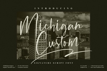 Michigan Signature Font