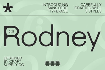 CS Rodney – Sans Serif Typeface