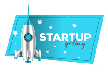 Realistic vector startup shuttle illustrations