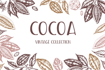 Vintage Vector Cocoa Set