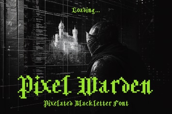 Pixel Warden - Medieval Blackletter Typeface