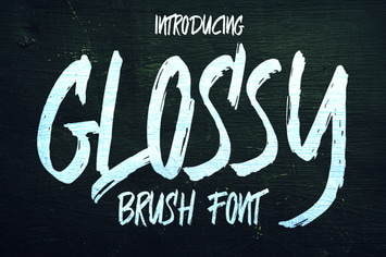 Glossy Brush Font