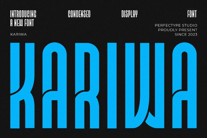 Kariwa Modern Futuristic Sans Serif Font