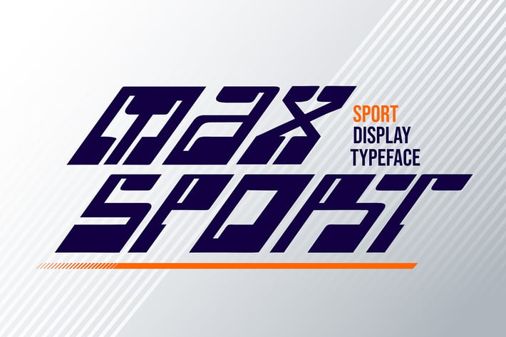 Max Sport - Sporty Display Font
