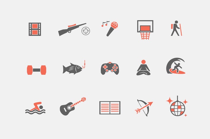 15 Hobby Icons