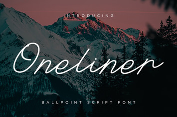 Oneliner - Ballpoint Script Font