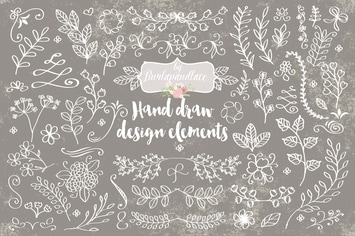 Hand draw design elements
