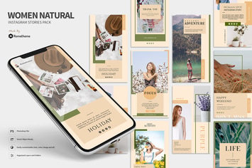 Women Natural - Instagram Stories Pack vol.02